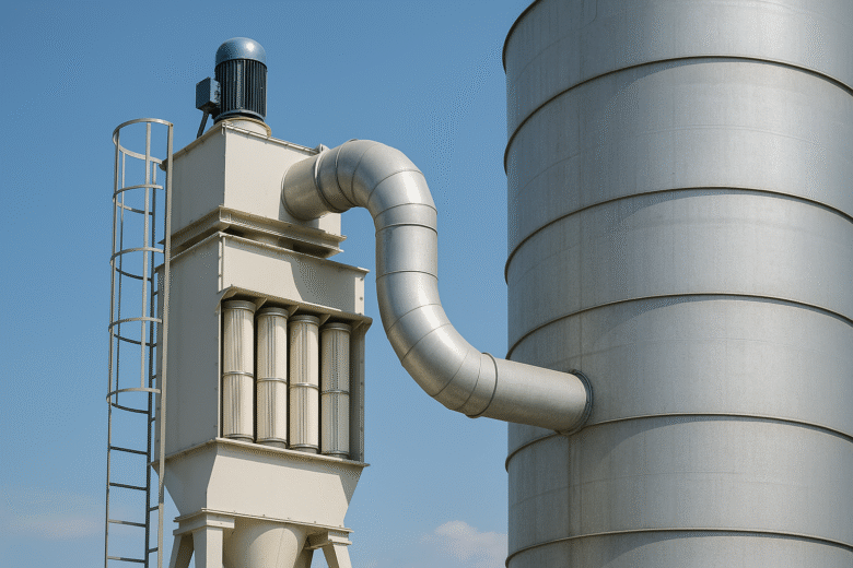 Entstaubungsanlage mit Silo